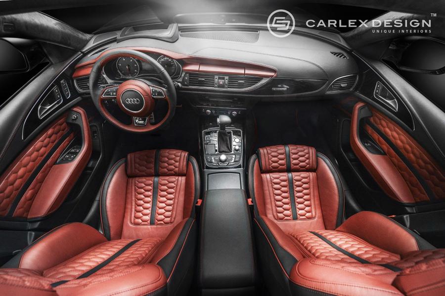 Торпедо Audi A6 Avant Honeycomb Interior by Carlex Design 2014 года  (фото 6 из 10)